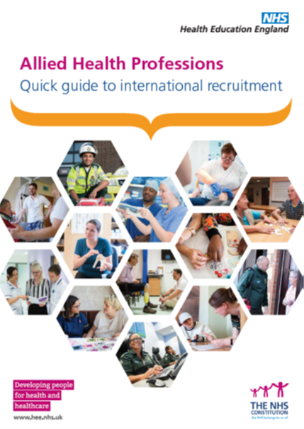 Cover of the AHP quick guide to international recruitment