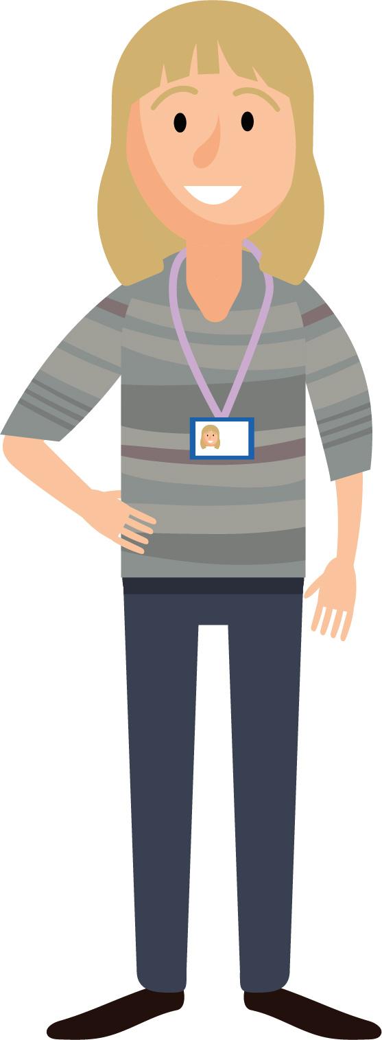 Drawing of an AHP Support Worker