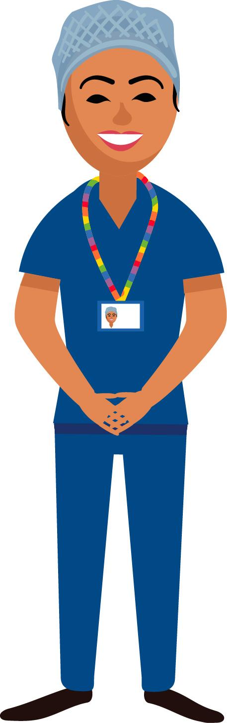Drawing of an AHP Support Worker