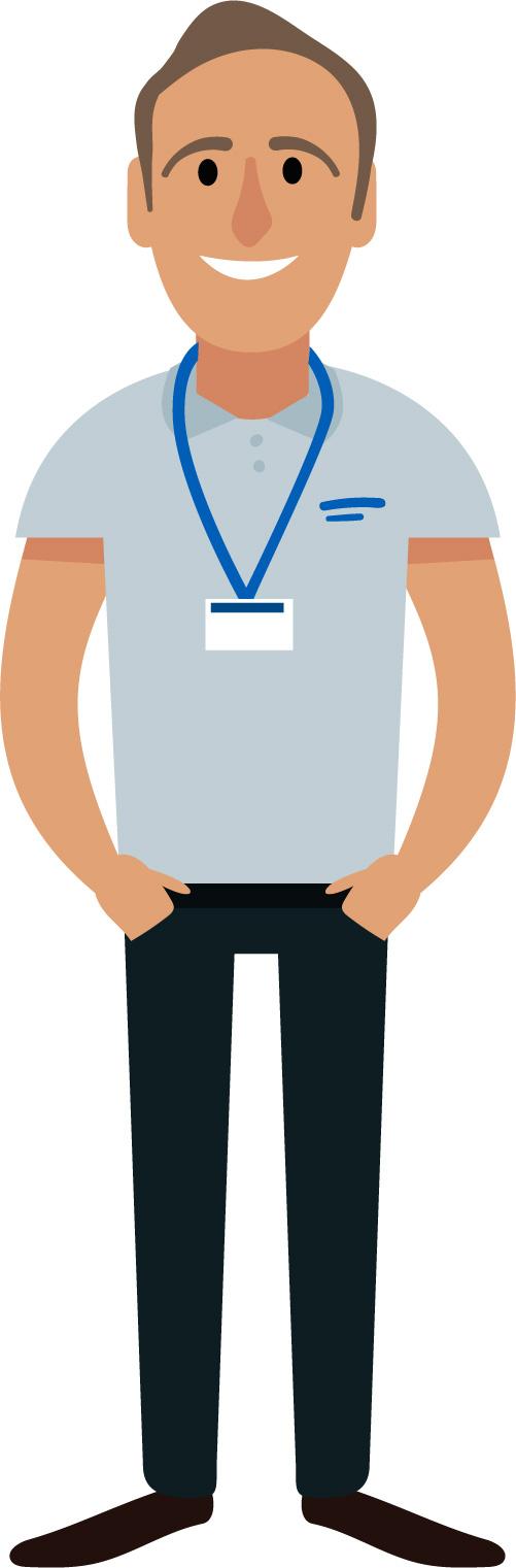 Drawing of an AHP Support Worker