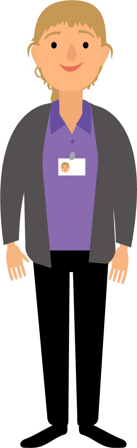Drawing of an AHP Support Worker