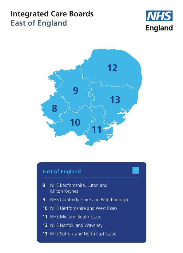 East of England Map