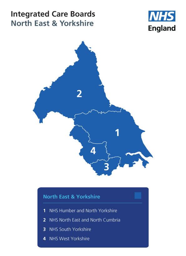 North East and Yorkshire Map