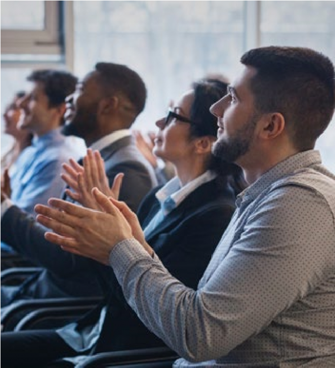 An image of an audience