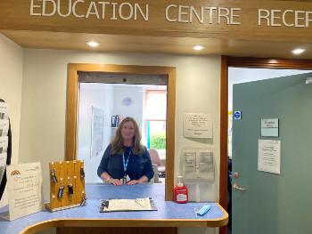 Picture of Julie at the Education Suite at Wansbeck General Hospital